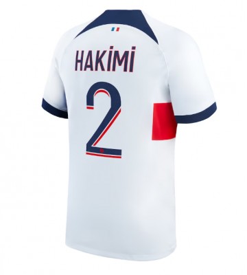 Lacne Muži Futbalové dres Paris Saint-Germain Achraf Hakimi #2 2023-24 Krátky Rukáv - Preč